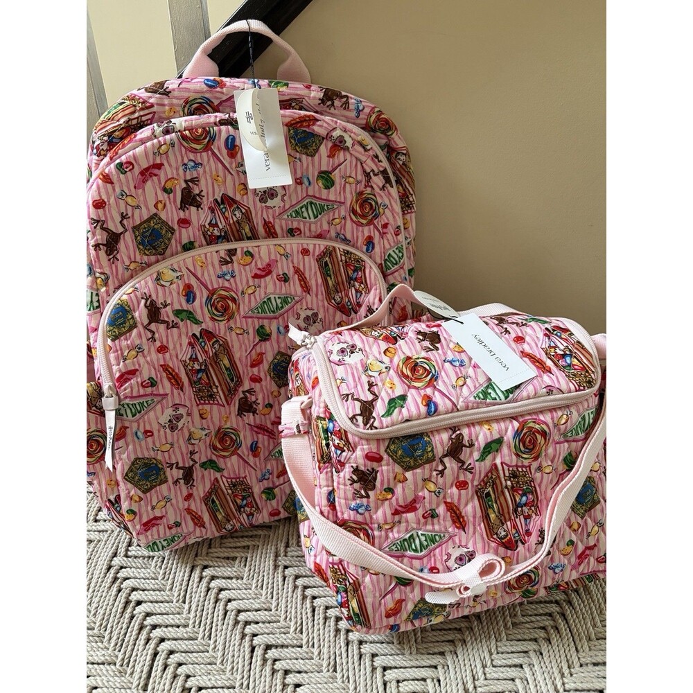 Vera Bradley Harry Potter Honey Dukes Large Essential Backpack & Lunch Crossbody